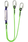 Twin-Leg "Y" Shock Absorbing Lanyard 2mtr c/w Karabiners