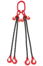 Weissenfel 11.2tonne 4-Leg Chainsling c/w Latch Hooks