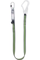 Kratos Safety 1.8mtr Webbing Shock Absorbing Lanyard c/w Scaffold Hook