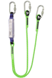Twin-Leg "Y" Shock Absorbing Lanyard 2mtr c/w Karabiners