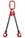 2.8 tonne 2Leg Chainsling, Adjustable and c/w Latch Hooks