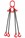 4.25 tonne 4Leg Chainsling, Adjusters & Latch Hooks