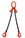 Weissenfel 4.25tonne 2-Leg ChainSling, Safety Hooks