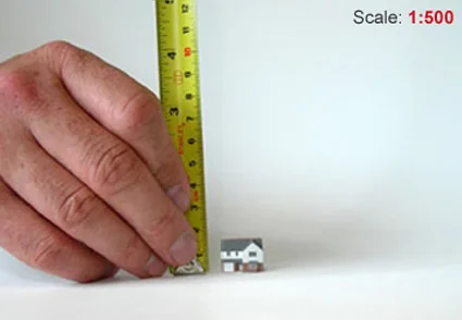 1:500 scale architectural model