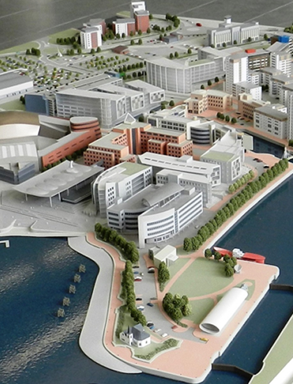 1:500 scale architectural model