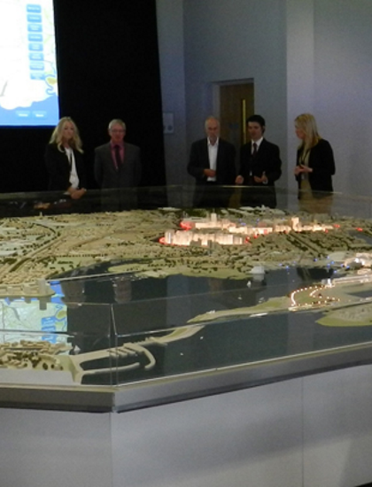 1:750 scale architectural model