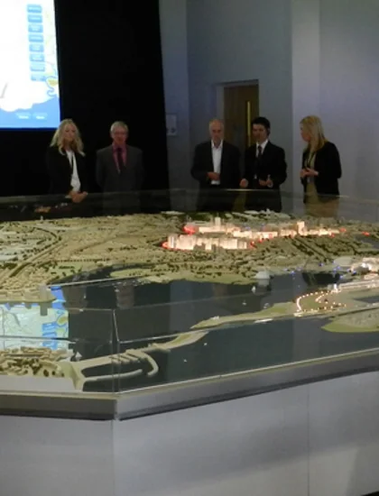 1:750 scale architectural model